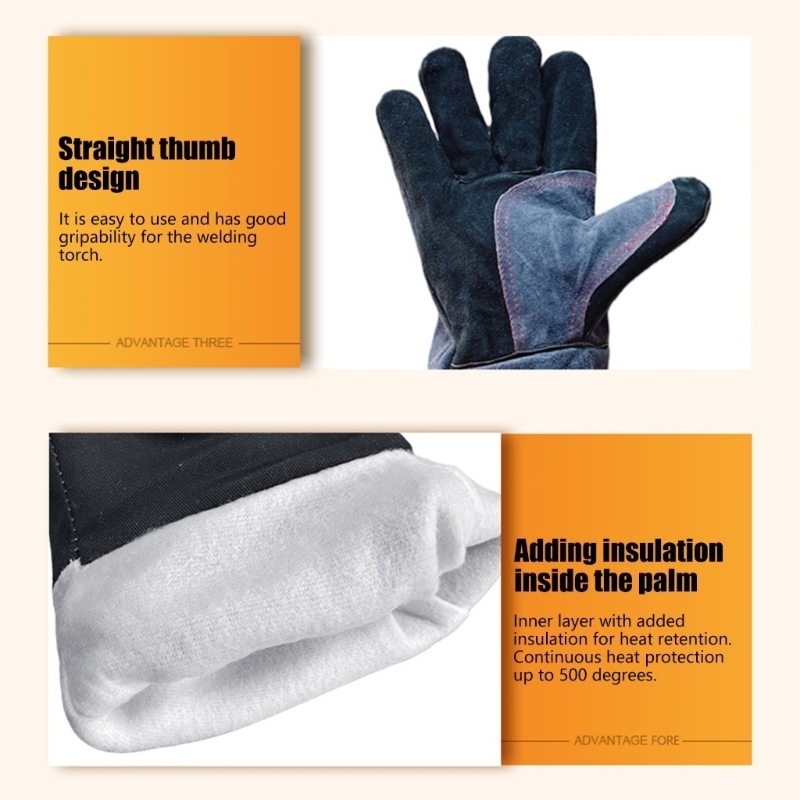 Heat Resistant Glove - زوج واحد من قفازات أمان الساعد