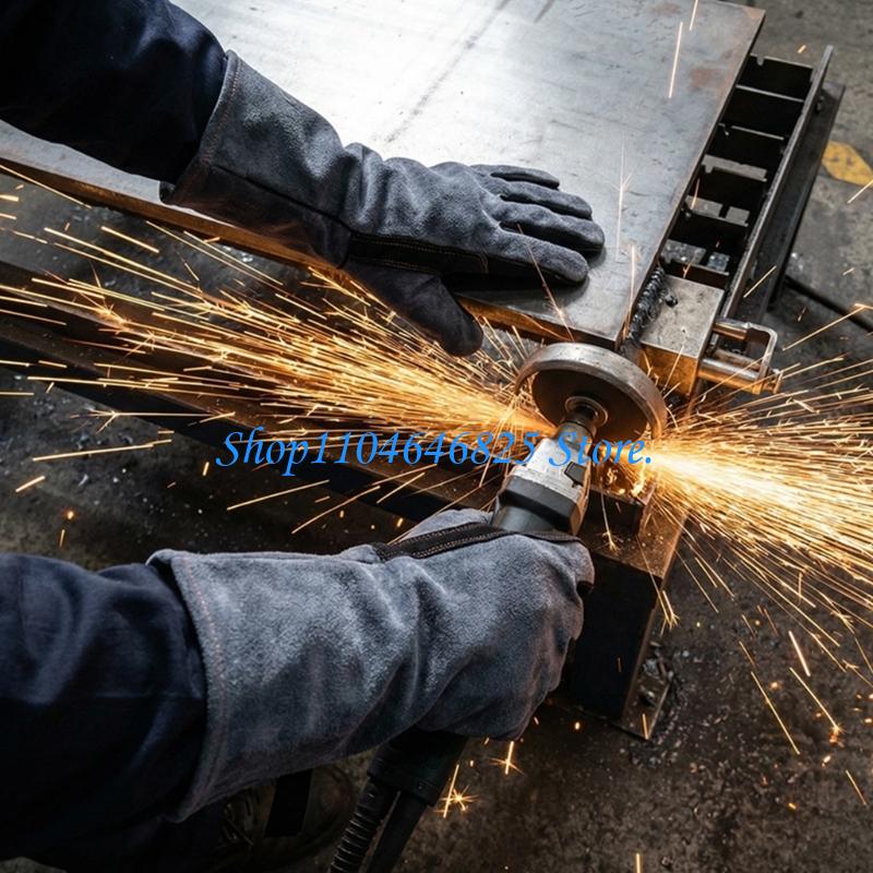 Heat Resistant Glove - قفازات لحام جلدية شديدة التحمل بطول