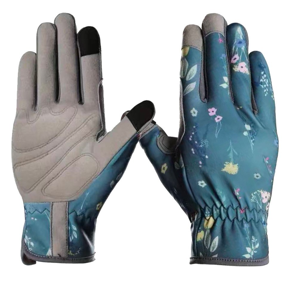 Work Glove Impact - قفازات قصيرة للحدائق مقاومة للثقب، بأساور