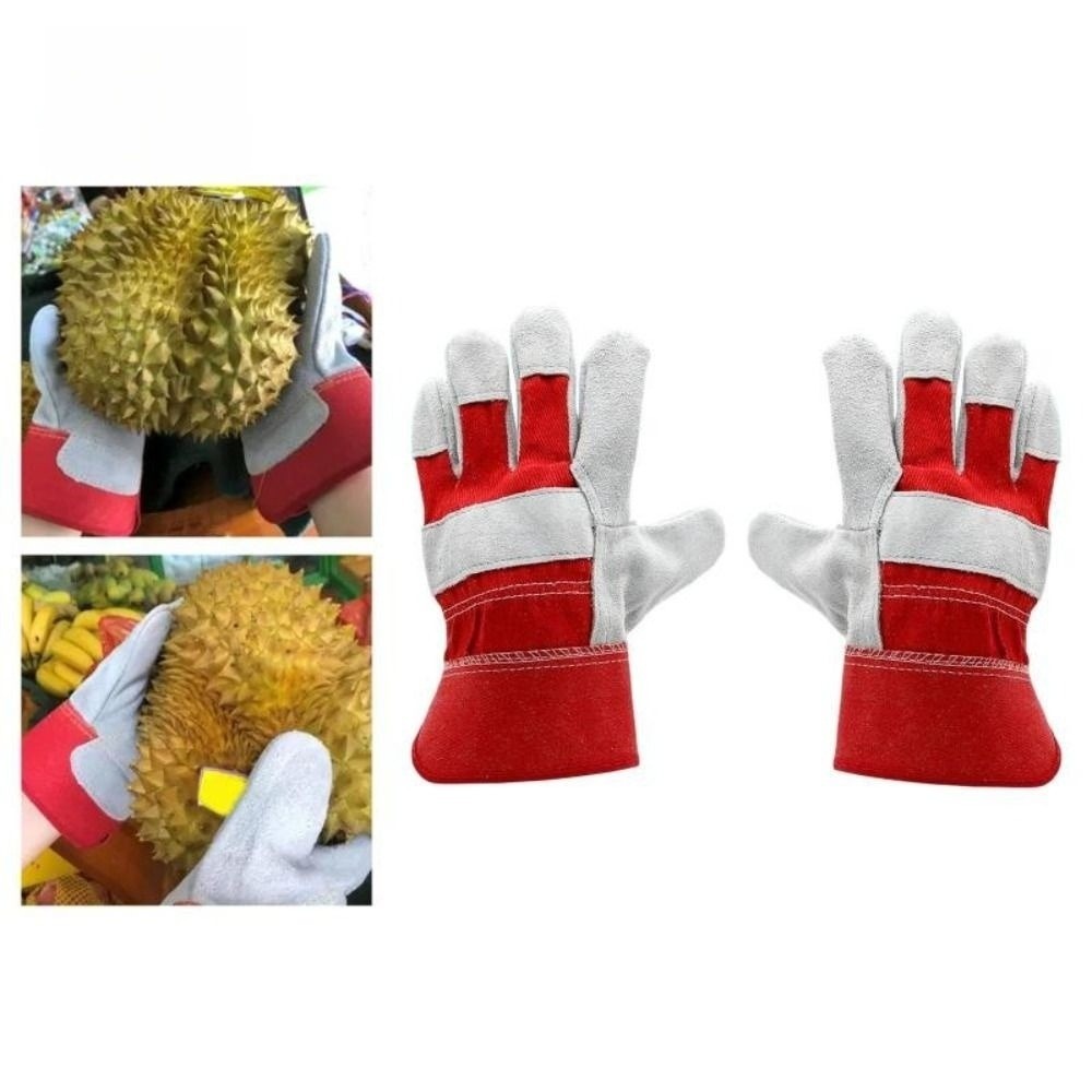 Heat Resistant Glove - قفازات حدائق من جلد البقر مقاومة