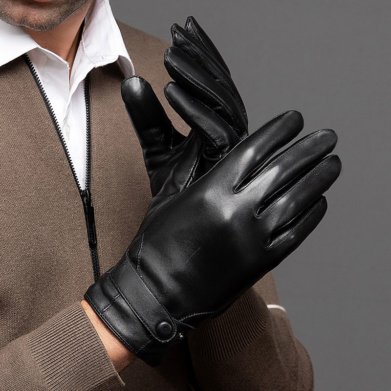 قفازات بأصبع كاملة من الجلد ال - مراجعة Leather Driving Glove وسعره