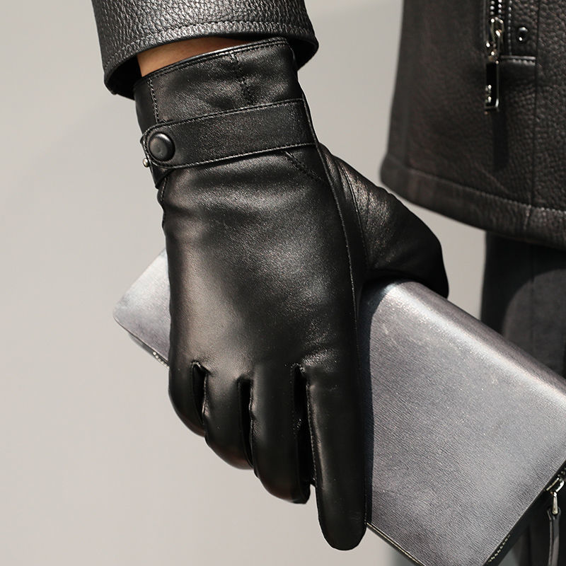 قفازات بأصبع كاملة من الجلد ال - مراجعة Leather Driving Glove وسعره