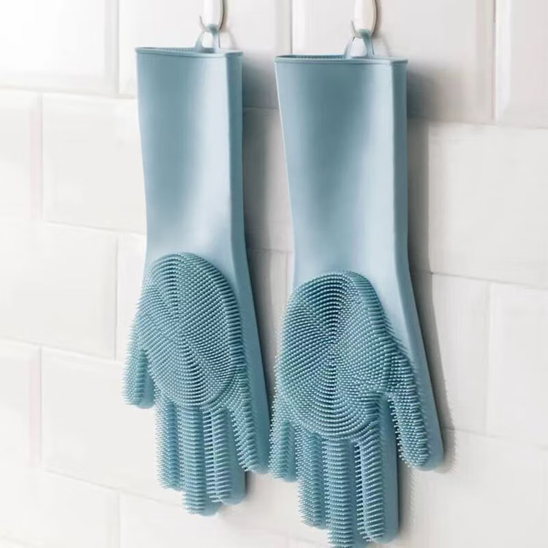 قفازات غسيل الأطباق السيليكوني - مراجعة Dish Glove Rubber وسعره