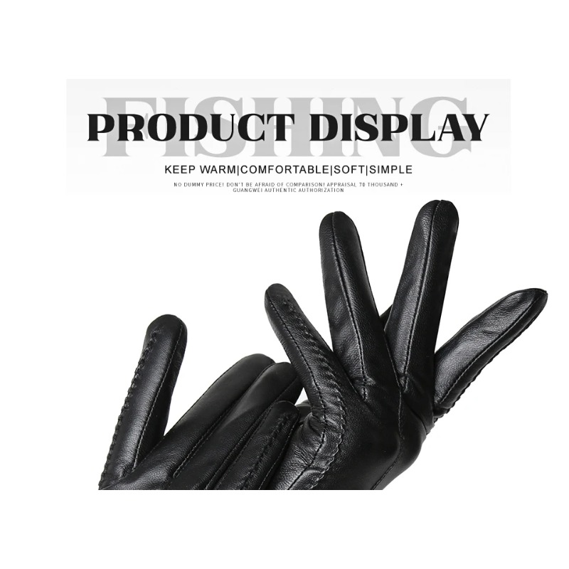 قفازات نسائية من جلد الغنم شتا - مراجعة Leather Driving Glove وسعره
