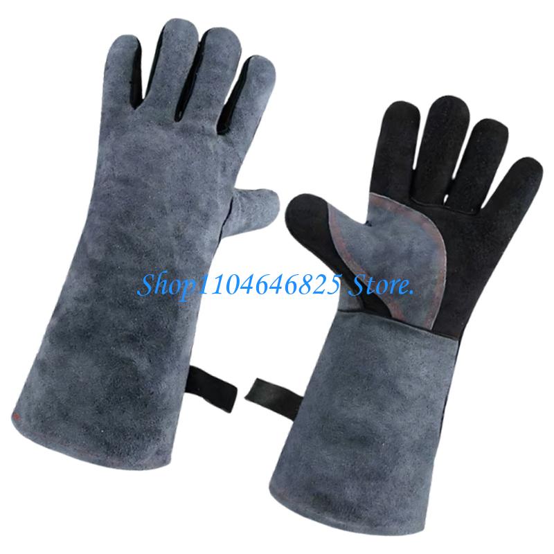 قفازات لحام جلدية شديدة التحمل - مراجعة Heat Resistant Glove وسعره