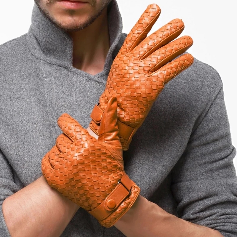 جديد 2021 قفازات رجالي عالية ا - مراجعة Leather Driving Glove وسعره
