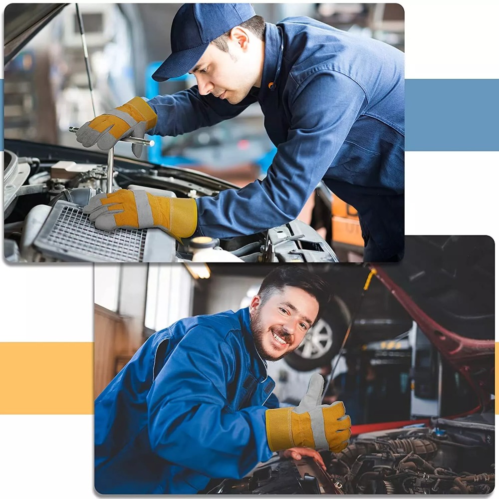 قفازات حدائق من جلد البقر مقاو - مراجعة Heat Resistant Glove وسعره